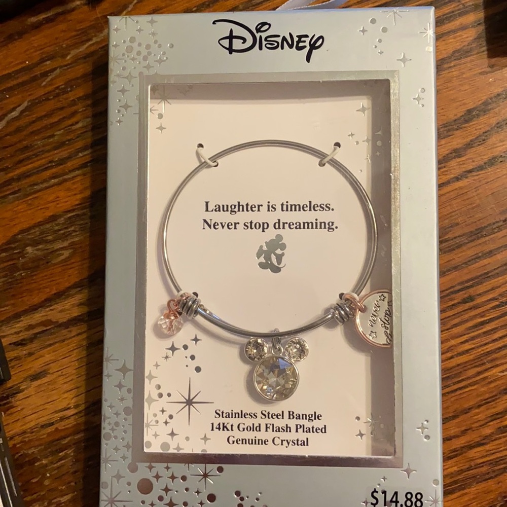 Disney bangle with crystal Mickey